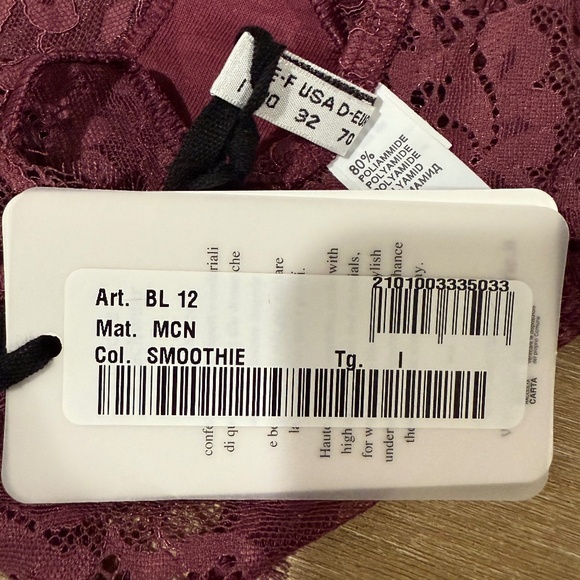 NWT Valery Macarons Lace Brazilian Brief Purple / Eggplant (Size XS) - Picture 6 of 6